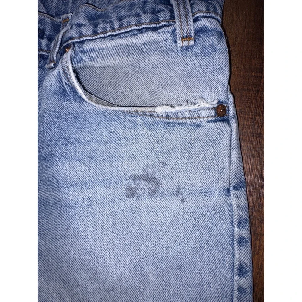 Vintage Levis 505 Orange Tab Light Wash Straight Leg Jeans W31 L32 NO BUTTON